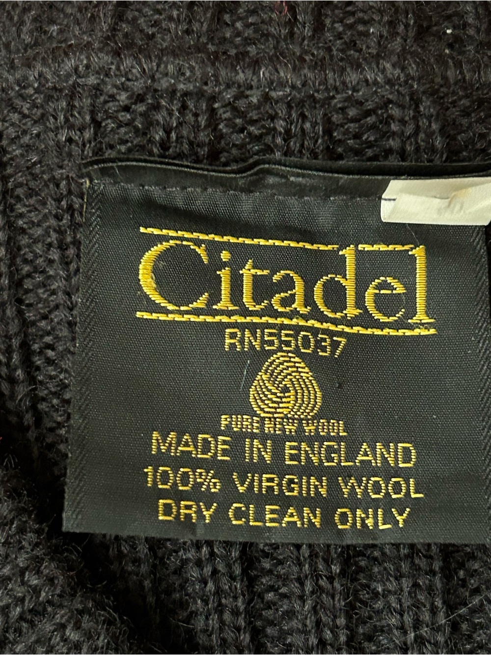 Citadel Wool Ribbed V-Neck Sweater - Picture 2 of 8